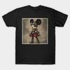 Asian Size Men Print T-shirt Steampunk Min No-Cut Heat Transfer Print Cotton Tshirt