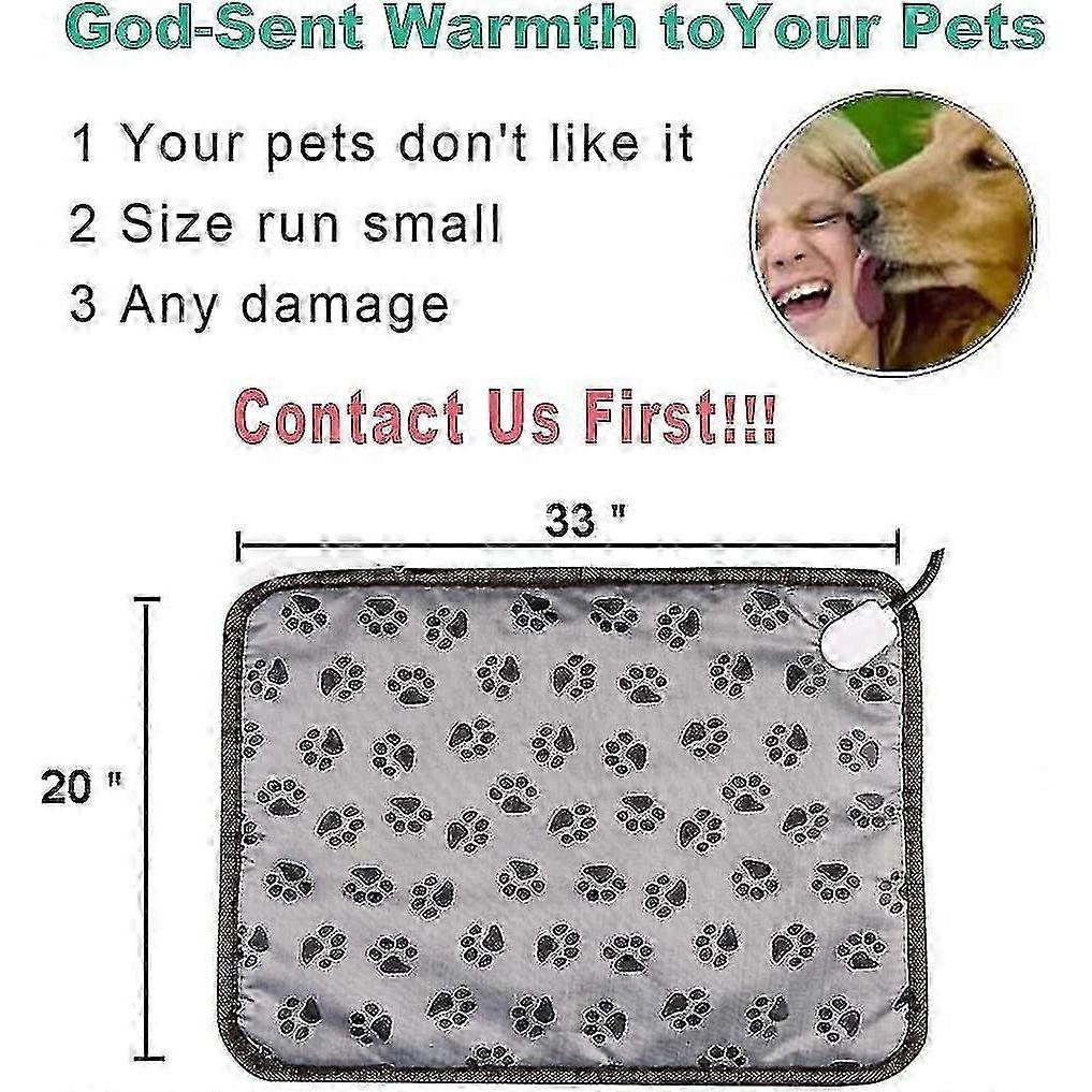 2023-outdoor Extra Large Pet Heating Pad Outside Xl Electric Heating Mat For Large Dogs Cat Indoor Pet Heated Bed Warmer Warming Mat Large Breed Pet H