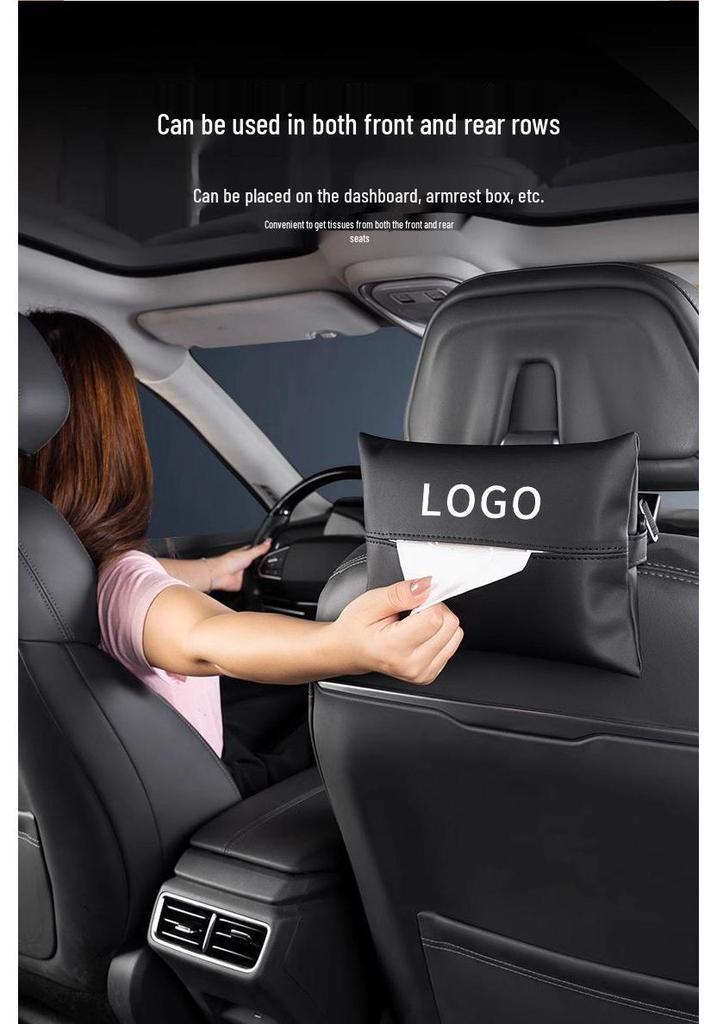 Compatible Tissue Box for Li Auto L6/L7/L8/L9 - Car Storage Accessory