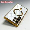 for Magsafe Magnetic wireless charge Case for Samsung Galaxy S26 S25 S24 S23 S22 Ultra S21 FE Plating Clear Soft Cover