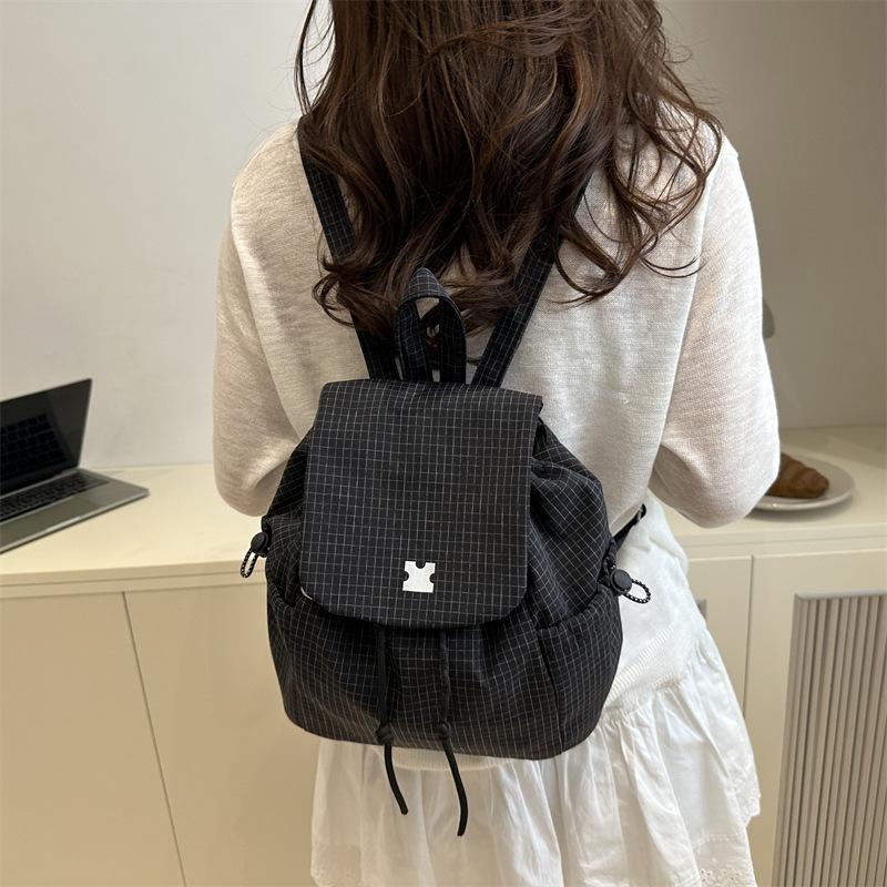 Schoolbag1011 new Korean version backpack large capacity waterproof casual lightweight backpack cute casual drawstring backpack