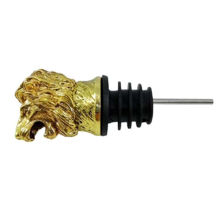 Decorative Animal Head Bottle Pourer Leak Proof Zinc Alloy Wine Pour Dispenser Household Rustproof Wine Stopper Tool