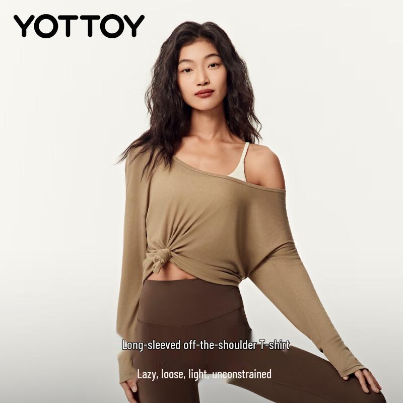 

Yottoy Women s Long Sleeve Pilates Fitness T-Shirt S