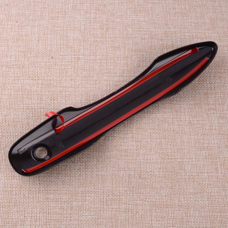 

1 Set Car Exterior Front Rear Left Right Door Handle Cover Trim ABS Fit for Toyota Corolla Sedan Glossy Black