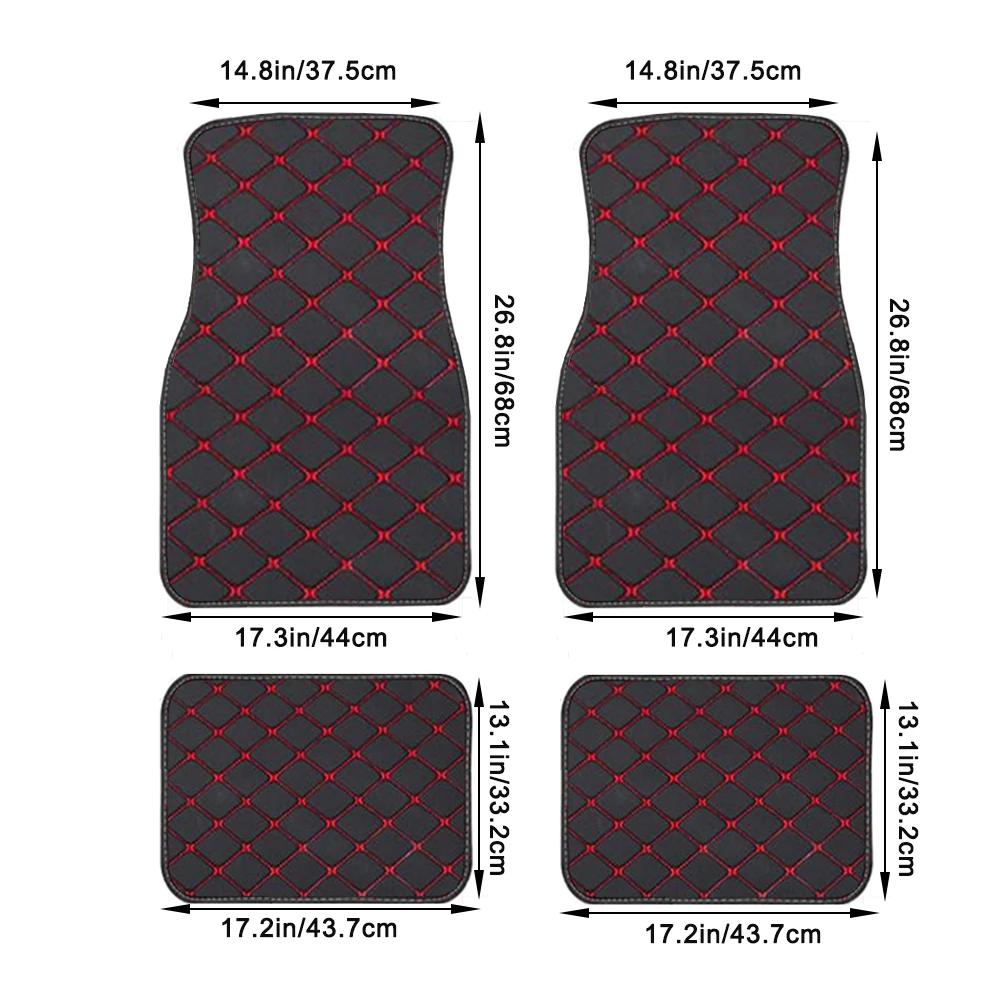 Universal Size Car Floor Mats for VW Golf Passat B5 B6 B7 B8 CC Touran Tiguan Toureg Touareg Phaeton T-ROC Car Accessories
