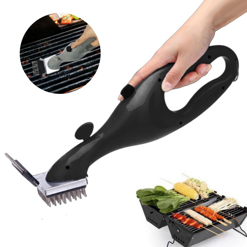1Pcs Grill Brush And Scraper, Stainless Steel Steam Grill Brush,Grill Cleaning Brush Bbq Cleaner Accessories Bbq Grill Brush чёрный