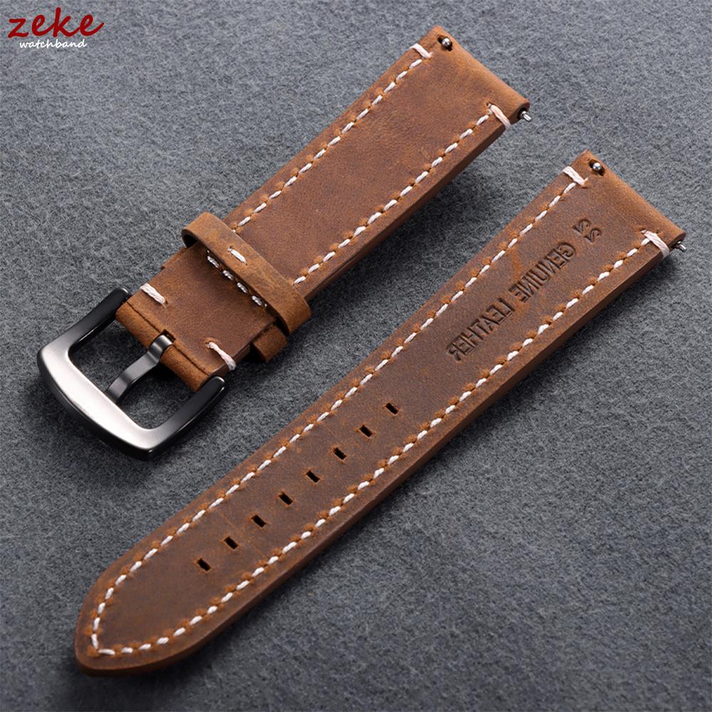 Vintage Brown Calfskin Leather Watch Band Quick Release Watch Strap 18mm 19mm 20mm 22mm 24mm Smartwatch Bracelet Belt for Omega