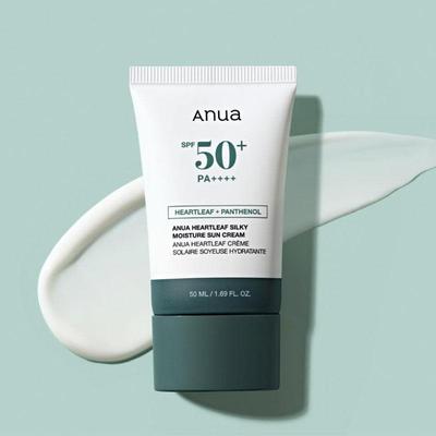 Heartleaf Jedwabiście nawilżający krem do opalania SPF50+ PA++++ 50ml