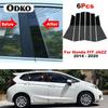 6Pcs Car Window Pillar Posts Door Trims Cover for Honda FIT JAZZ 2014 2015 2016 2017 2018 - 2020 BC Column Sticker Accessories