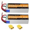 Youme 6S Lipo, 22.2V 4500mAh Lipo60C with EC5 and XT90 Plugs, X-Class Drone Racing 70MM 8MM 90MM EDF RC Quadcopter Airplane Helicopter Car Truck Boat