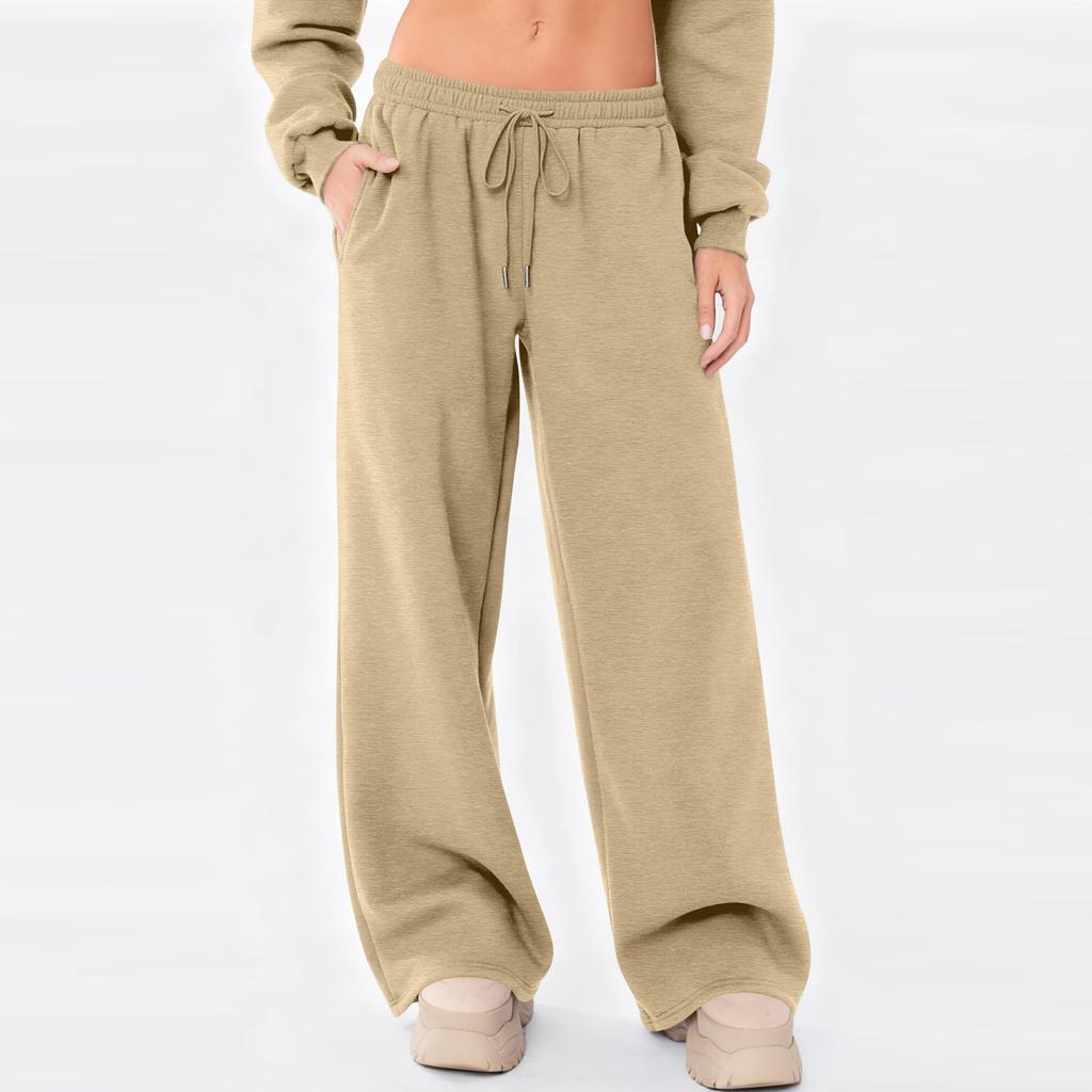 Sweatpants Women Wide Leg Sweatpants Women Lounge Pants Women Womens Sweatpants Loose Fit Drawstring Waist Casual Pants for Daily Wear