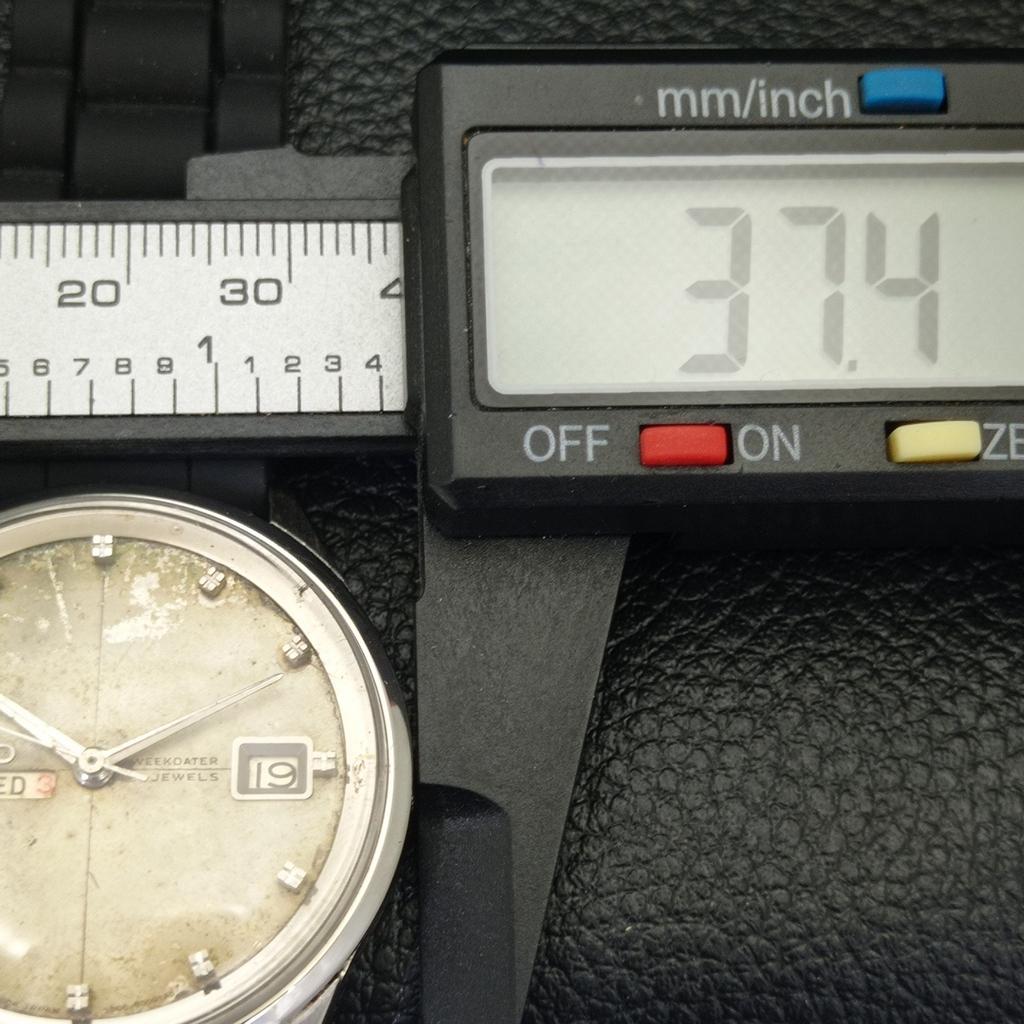 USED VINTAGE SEIKO WEEKDATER AUTOMATIC JAPAN MENS ORIGINAL DIAL WATCH a433937-2 R119-a433937