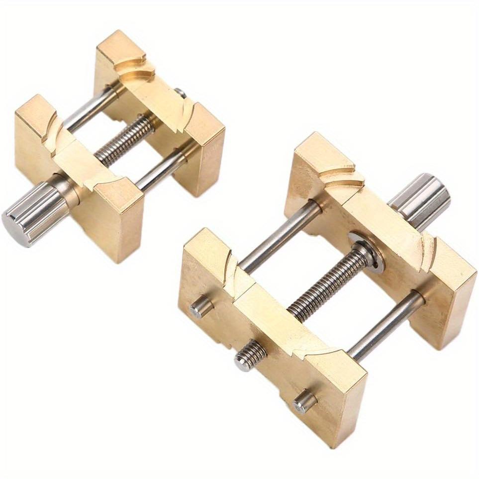 

2 шт. Латунный держатель часового механизма Фиксированное основание Многофункциональный для часовщика Зажим для часов Инструменты для ремонта часов 2pcs жёлтый