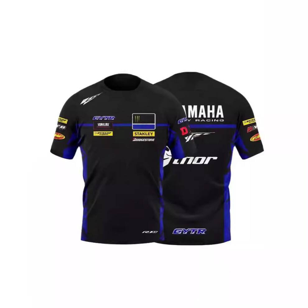GuanyouC (L) 2024 Nieuw Motocross Race GYTR r1m Uniform Werk Casual Heren Zomer T-shirt, Speciaal ontworpen voor Yamaha-enthousiastelingen 100