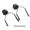 2Pcs Tactical Headset Helmet Rail Adapter Rotational Fast Rail Mounts Headset Holder Adjustable Tactical Helmet Accessories