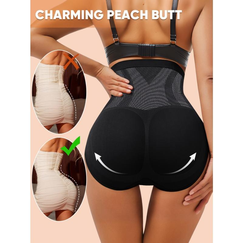 High Waist Steel Bone Tummy Control Shapewear Women Hip Lifting Seamless Slim Mid Thigh Shorts