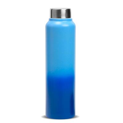 Stainless Steel Water Bottle 1 Ltr For Kids, Boys, Girls, 1 Litre Bottles for Gym, Fridge Use, School & Office (Steel Cap - Set of 1, Blue Blue)
