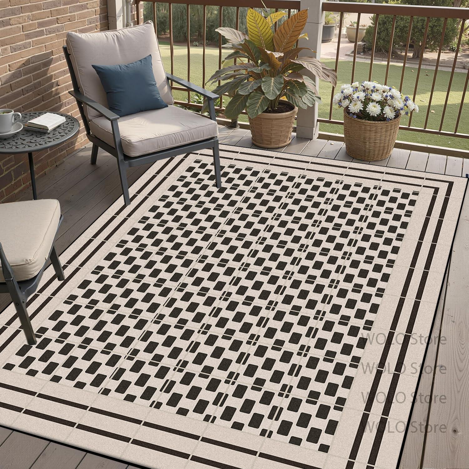 

Outdoors Countryside Luxury Minimalism Plaid Rugs Easy Clean Fluffy Big Size Carpet Chinese Style Absorbent Floor Washable Mats 60x90cm
