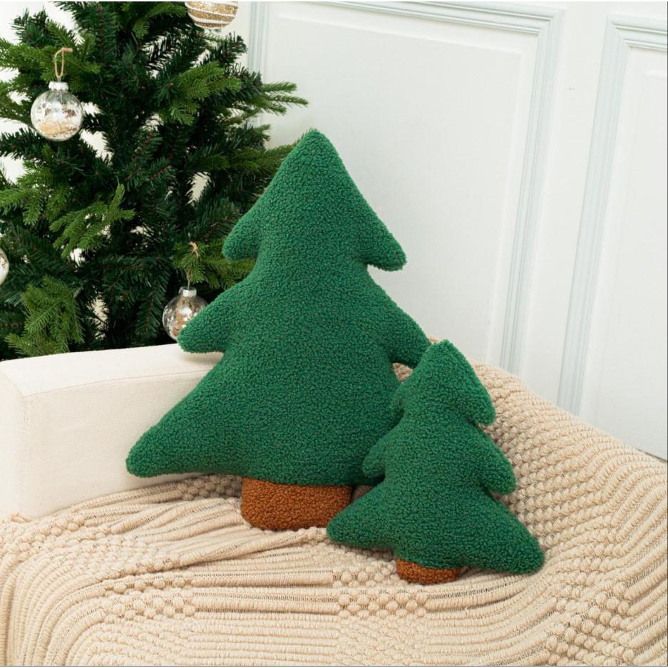 Christmas Plushie Plush Pillow Stuffed Cabin House Xmas Tree Party Decor Doll