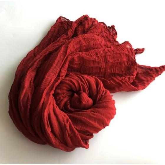 100% Linen Big Size Solid Color Super Large Size Shawl Plant Dyed Pashmina Long Linen Summer Scarves