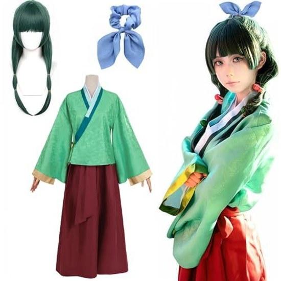 NOKIJP Maomao Cosplay Kostým Kočka Kusuriya no Hitorigoto Hanfu Služebnický Obleček Jinshi Dokorigo Starobylý Dvorní Styl Kulturní Festival Akce
