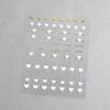 Minimalist 3D Heart & LOVE Line Nail Stickers - Popular TikTok & Xiaohongshu Nail Decals