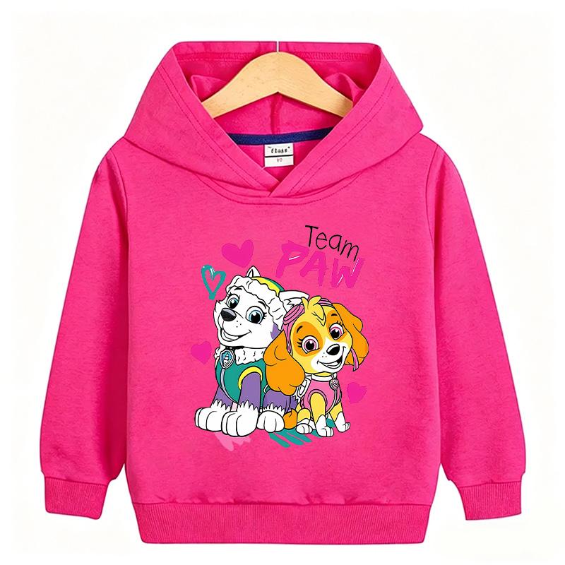Skye girls hoodie pullover Cartoon Children Leisure hoodie toddled girls teen Spring Autumn 4 to14 y