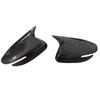 For KIA K3 Cerato Forte Ceed 2013-2018 Side Mirror Cover Caps Carbon Fiber Look/Black ABS Plastic Car Exterior Accessories
