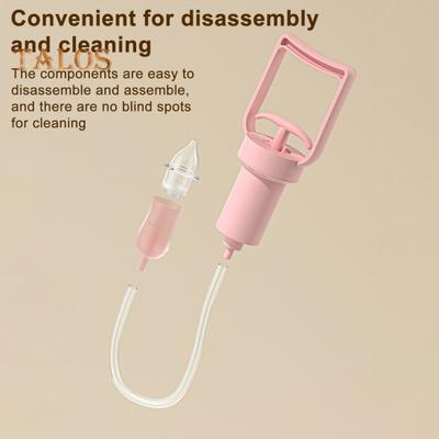 Aspirador nasal para niños, limpiador nasal, diseño compacto, portátil, fácil de usar, bomba de succión, aspirador nasal manual para bebés.