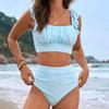 Sexy Bikinis Swimsuits Women's Swimwear Push Up Female Beach Swim Wear High Waist Bathing Suits Brazilian Bikini Set Pool Bather