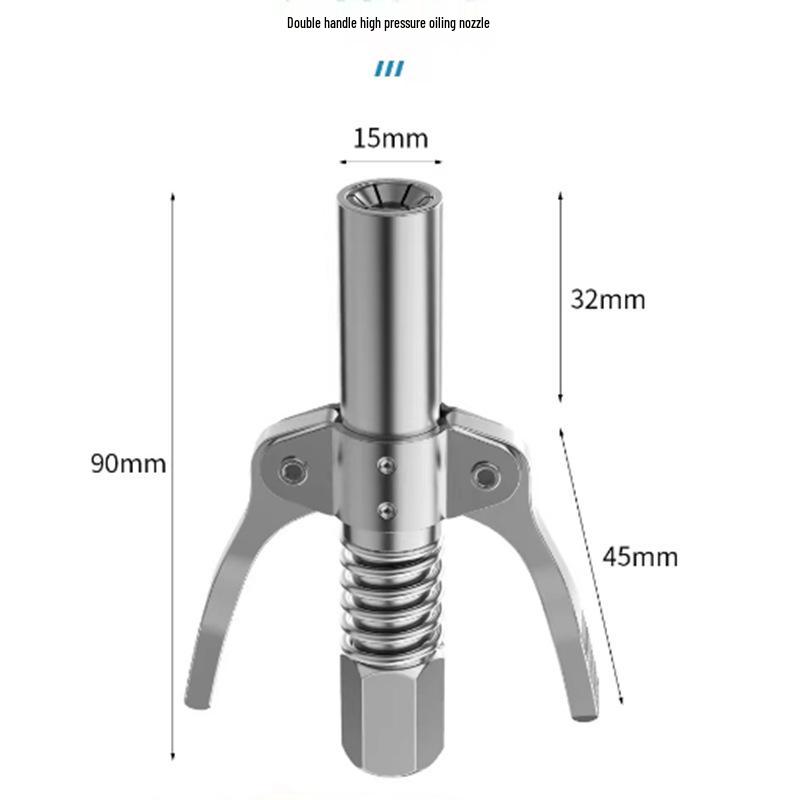 High-Pressure Clip-On Grease Nozzle for Grease Guns
