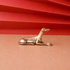 Solid Brass Loyal Dog Desk Ornaments Vintage Copper Animal Miniatures Figurines Decorations Gifts Home Decor Crafts Accessories