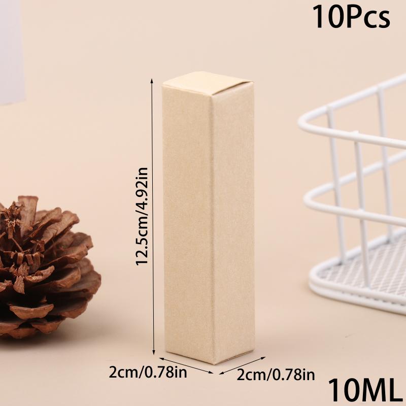 Small Essential Oil Bottle Box Packaging 10Pcs 5ml 10ml Perfume Storage For Samples Events Promotions A7