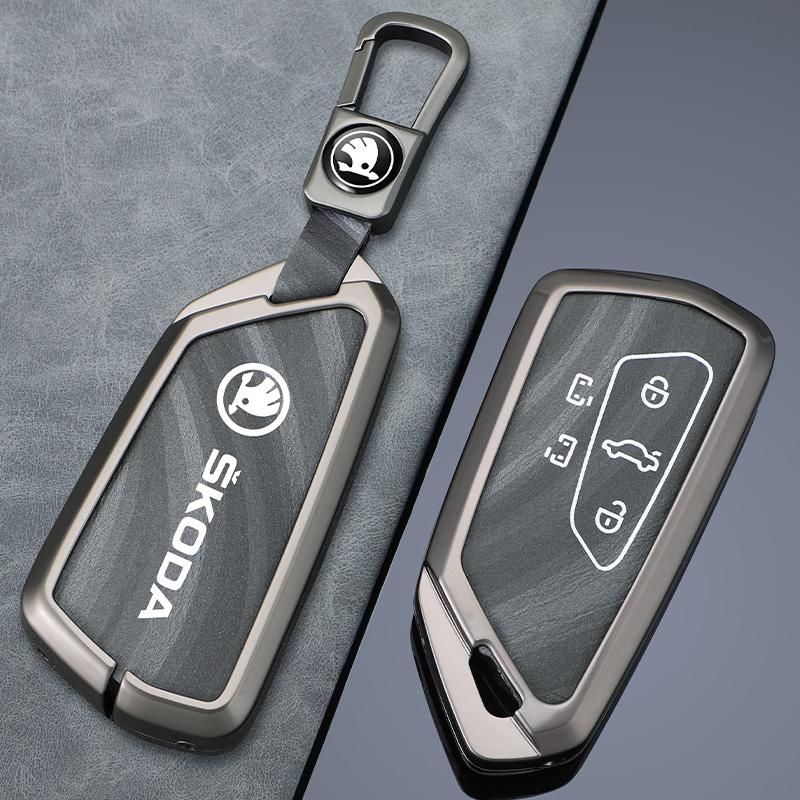 EBL2 Car Smart Remote Key Case Cover For Skoda Superb A7 Kodiaq Octavia A8 2021 Protector Holder Shell Keyless Keychain Accessories