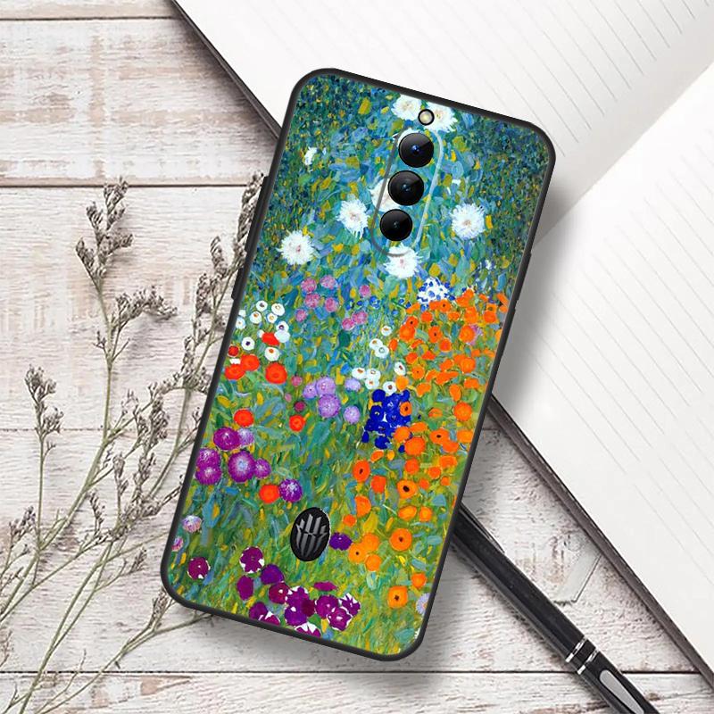 

Starry Night Klimt Kiss Case For ZTE Nubia Red Magic 10S 9S 8S 8 9 10 Pro Plus 6 7 6S 7S Pro RedMagic 10 Air Cover Red Magic 9 Pro Plus