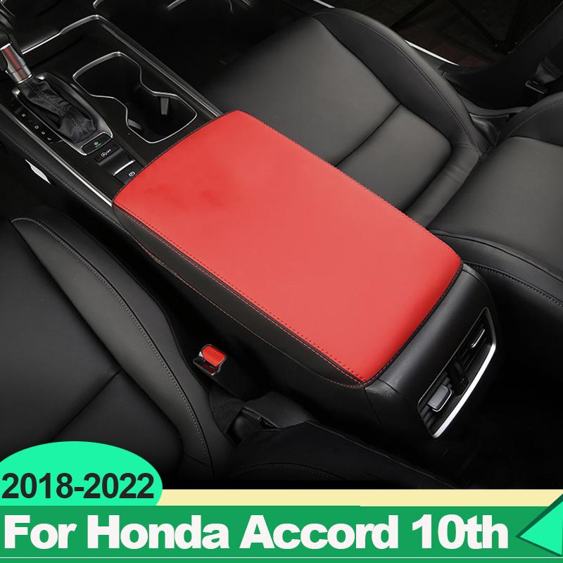 For Honda Accord X 10th 2018     Hybrid Car Armrests Storage Box Cover PU Leather Decoration Accessories