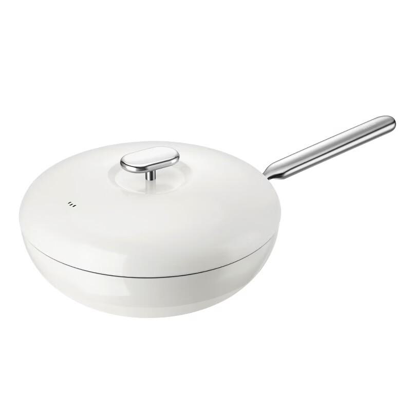 

DESLON 33cm White Titanium Ceramic Non-stick Wok