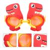 Anti Fog Swimming Goggles UV Silica Gel Kids Swim Glasses Cartoon Dinosaur Adjustable Straps Clear Vision Water