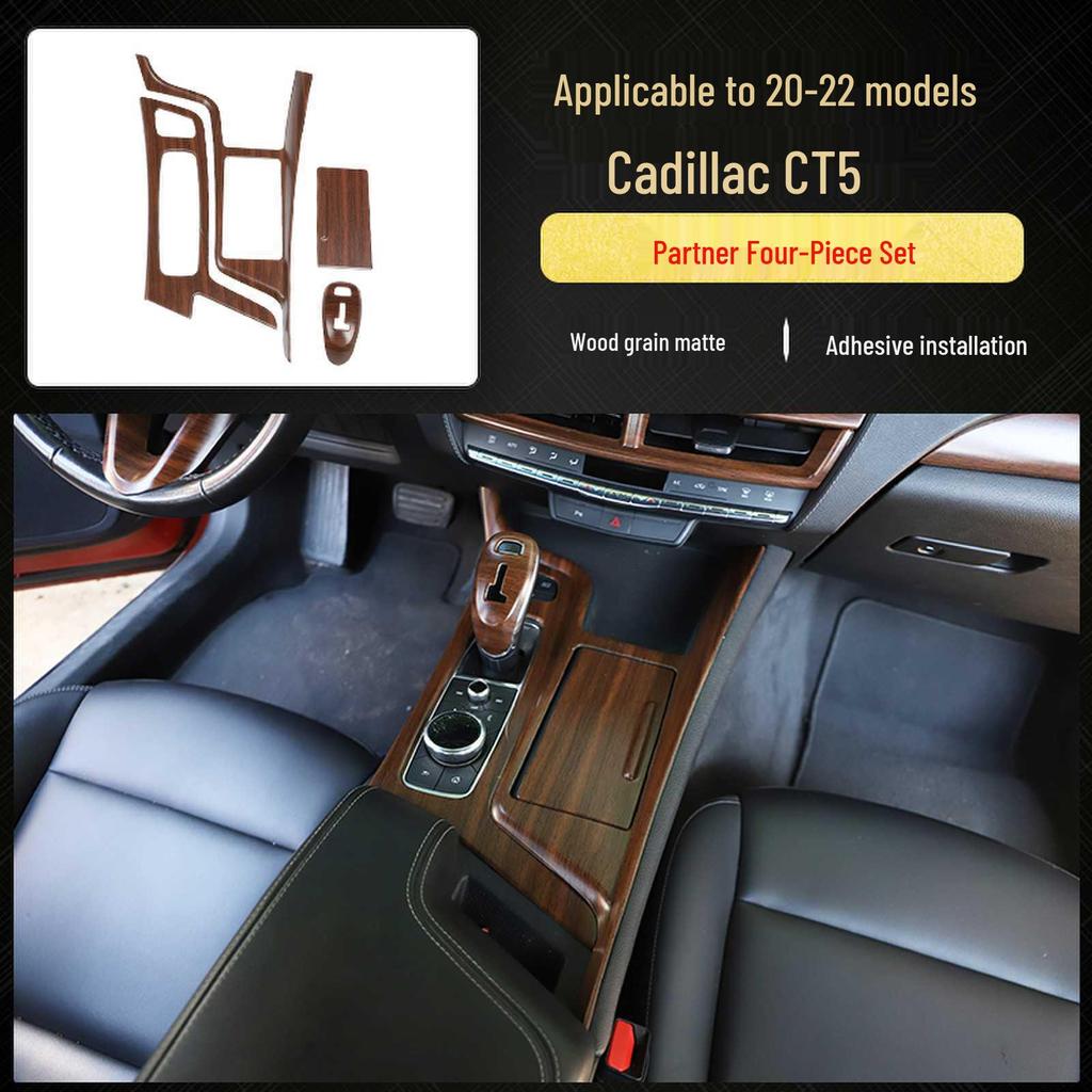 Cadillac CT5 (20-22) Carbon Fiber Interior Trim for Steering Wheel & Console