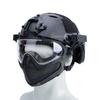 Tactical Helmet   Mask   Goggle Sets Outdoor Airsoft Paintball Helmet with Goggles FAST PJ Helmets CS Game Full Face Protection