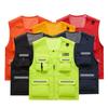 Benutzerdefiniertes Logo Polyester Utility-Weste Unisex 3D Mehrere Taschen Atmungsaktiv Outdoor Wandern Camping Arbeitskleidung