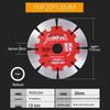 Diamond Grooving Blade: Concrete Cutter for Angle Grinders - Ideal for Dry Cutting Stone, Red Brick, Cement, and for Wall Grooving In Plumbing Work.