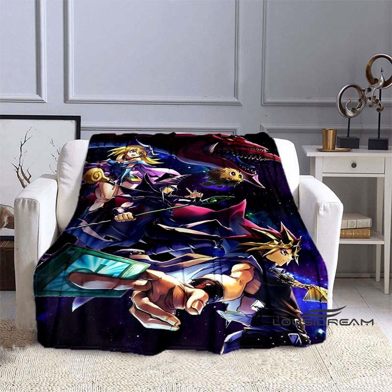 YuGiOh Anime  Cartoon Blanket  Ideal for Home Bedroom Sofa Office Hiking and Napping A Perfect Holiday Gift
