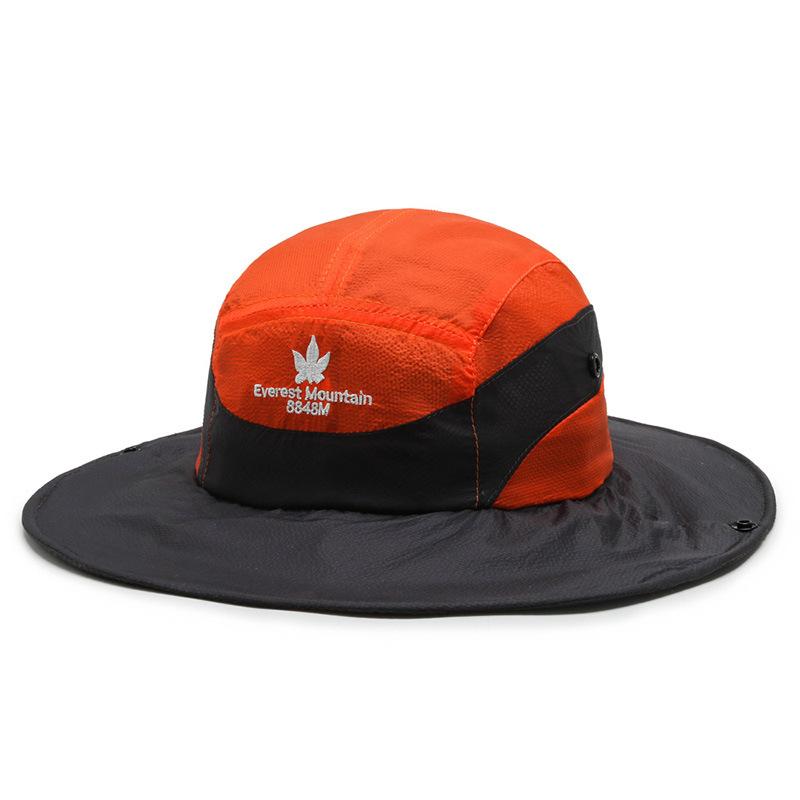 Hat Men Spring and Summer Travel Sunscreen Bucket Hat Trendy Women Outdoor Leisure Fishing Button Sun Hat Fashion Bucket Hat