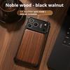 Oatsbasf Solid Wooden Phone Case for iPhone 17 Pro Max/17 Pro Magsafe Frameless Wireless Charging Shockproof Protective Cover