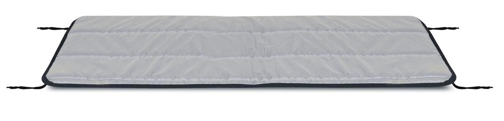 Quilted foam pillow 120x50 cm dark gray