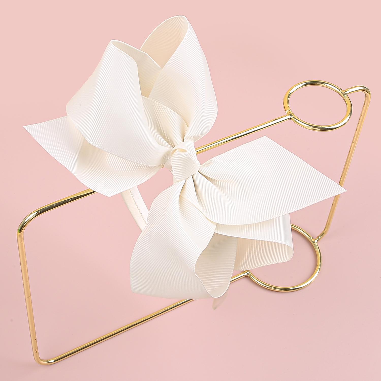 

6-дюймовые большие банты для волос из лент с атласными повязками для волос, милые повязки для девочек, повязки на голову из пластика, детские аксессуары для волос