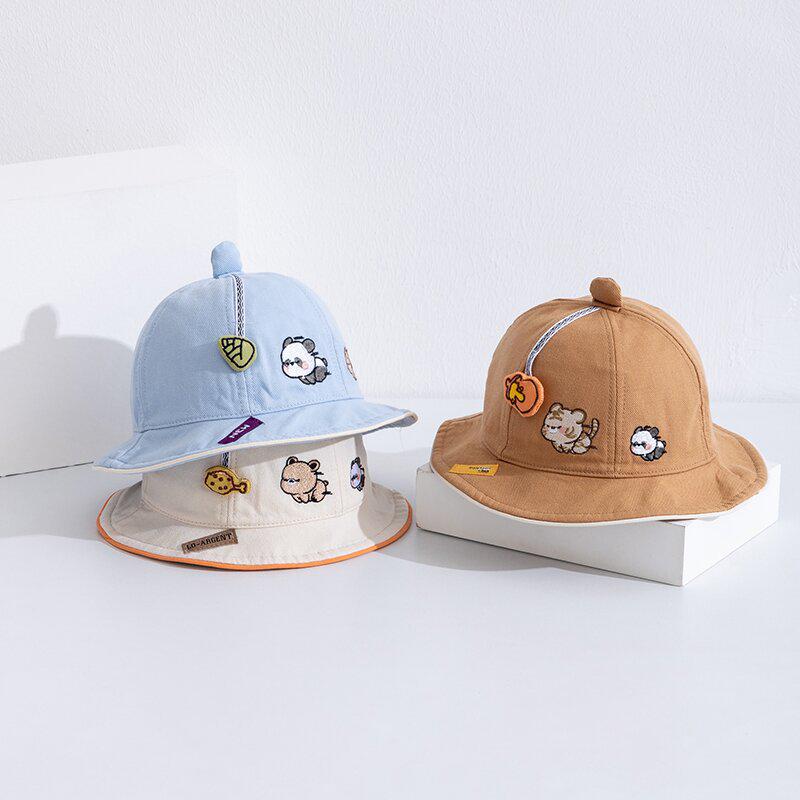 Korean Style Children's Sun Protection Lace Bucket Hat for Girls