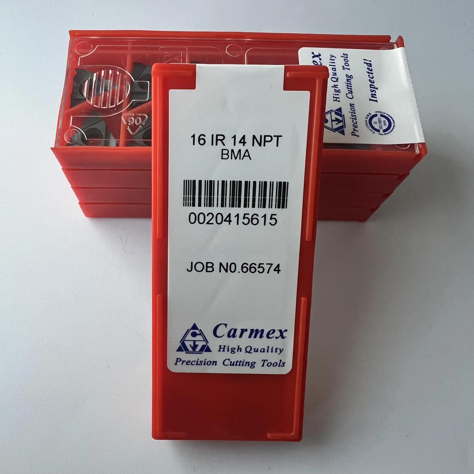 

Original / 16IR14NPT BMA / Industrial indexable Carbide Inserts 10 Pcs