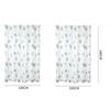 Bathroom Shower Curtains PEVA Waterproof Thickening Bath Curtain With Hooks Rustproof Metal Grommets Leaf Pattern Shower Curtain